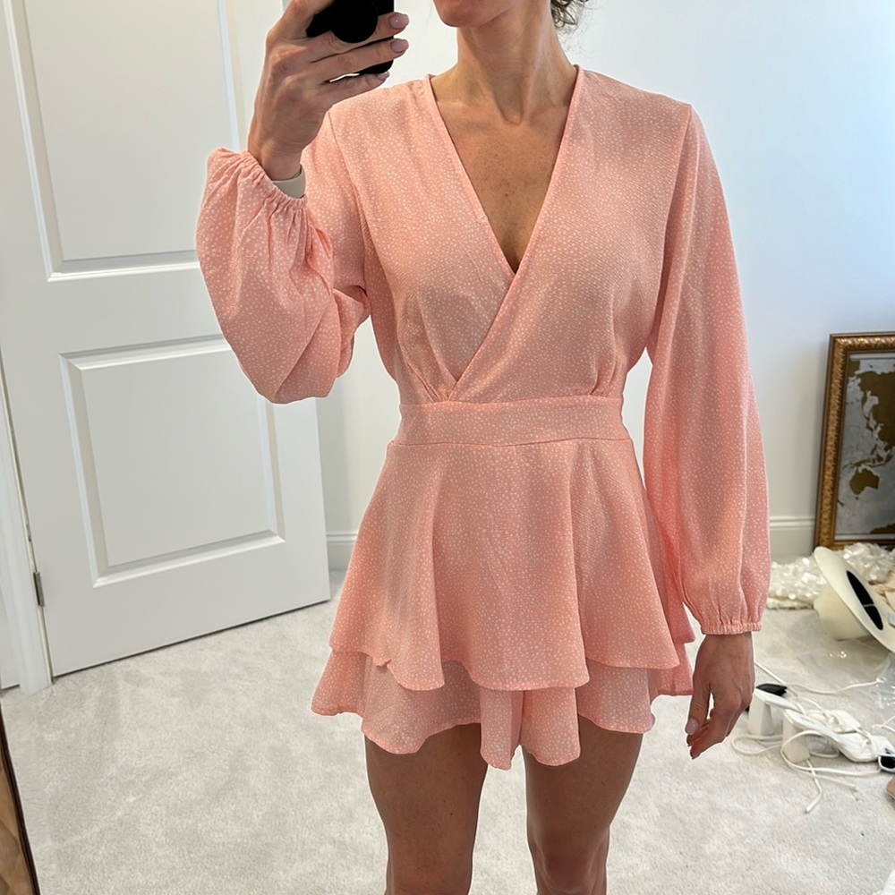 Pink romper size small